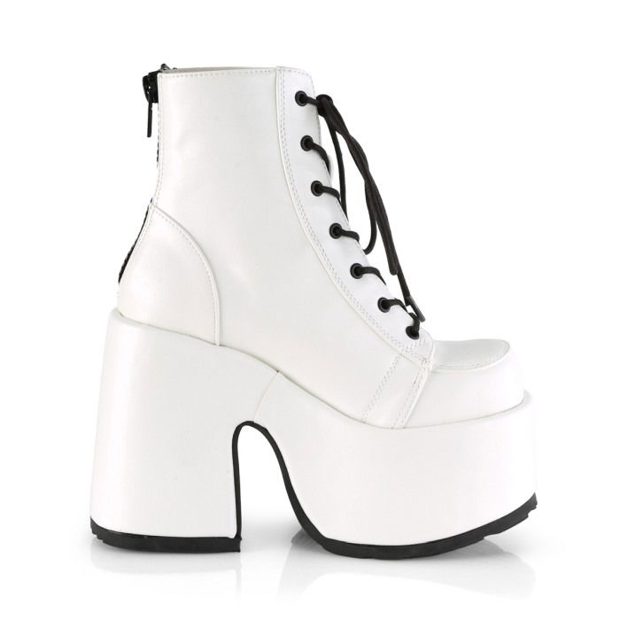 Ghete Camel 203 demonia cult albe stil gotic toc gros [5]