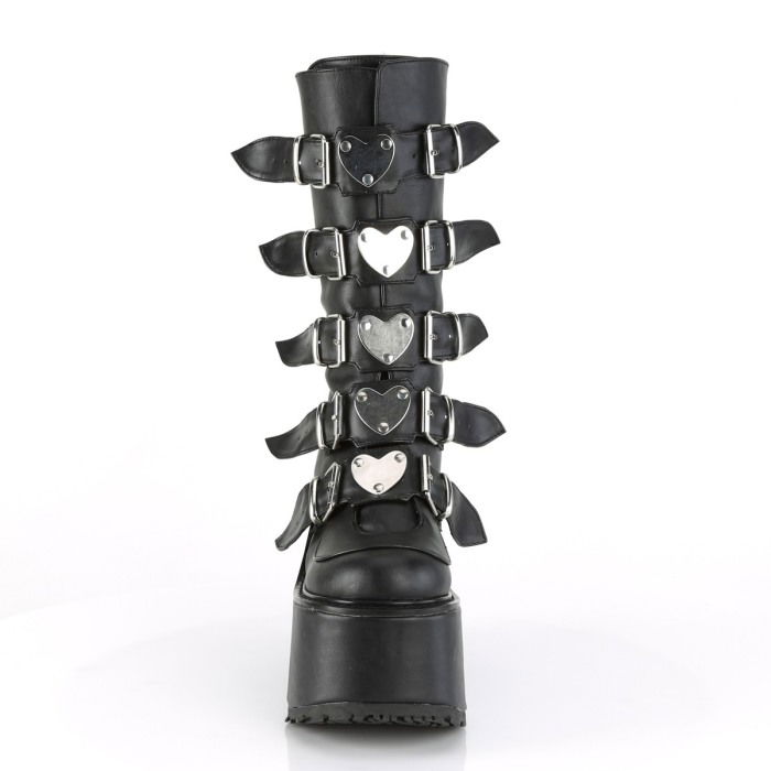 ghete cu platforma inalta stil gotic, Demoniacult, cu inimioare [2]