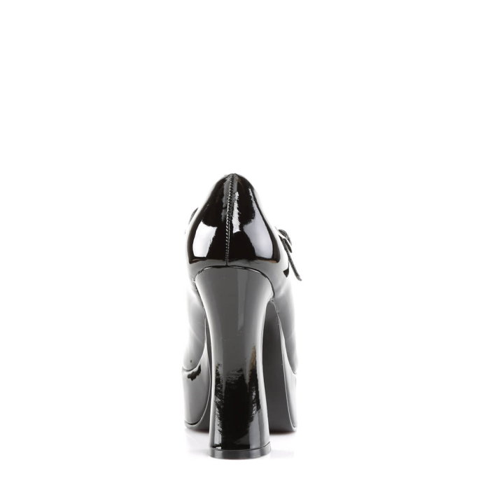 Pantofi Mary Jane cu platformă Demonia DOLLY 50 negri lucioși cu toc de 12,7 cm [4]