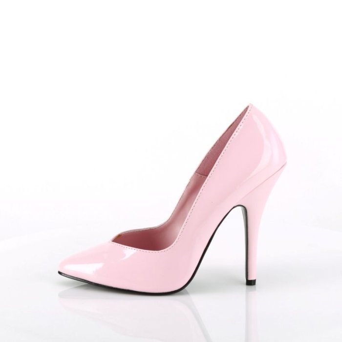 pantofi stiletto roz lac Pleaser Seduce 420 V [2]