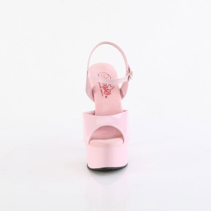 Sandale cu toc inalt, roz, elegante si comode, Pleaser GLEAM 609 [2]