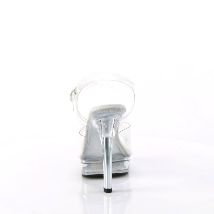 Sandale Majesty 508 transparente toc inalt concurs fitness mireasa [5]