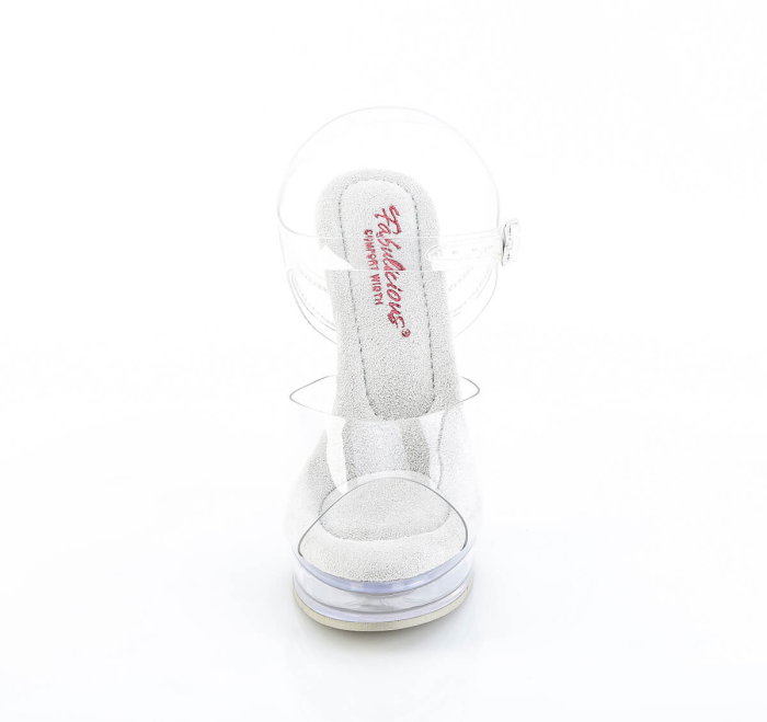 Sandale Majesty 508 transparente toc inalt concurs fitness mireasa [7]