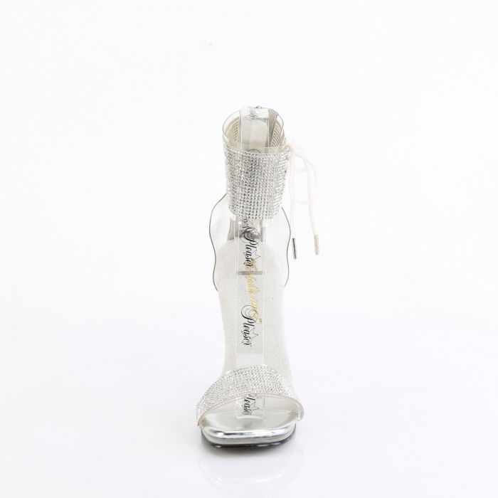 Sandale concurs fitness fara platforma de mireasa pleaser toc de 12 cm [4]