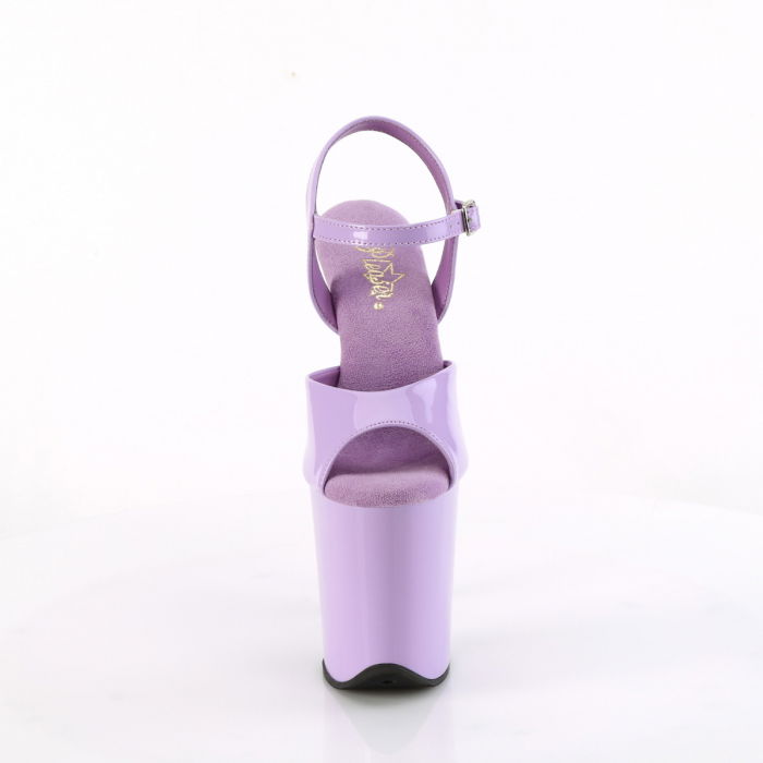 Sandale cu platforma, mov si elegante, brand Pleaser USA [3]