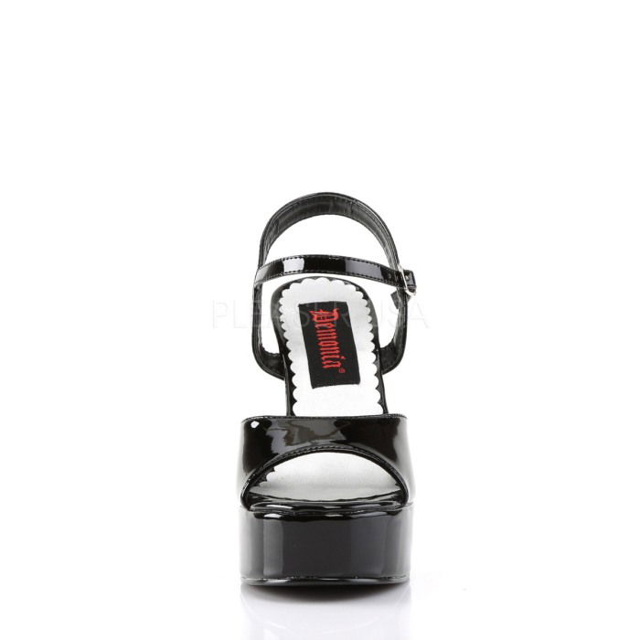 sandale cu toc gros si platforma, stil gotic, DemoniaCult [2]