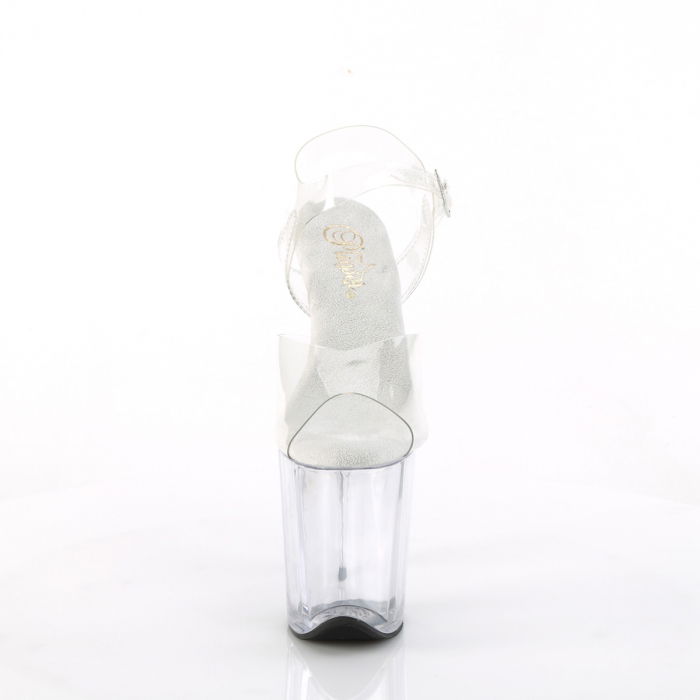 Sandale transparente papuci cu platforma Pleaser [2]