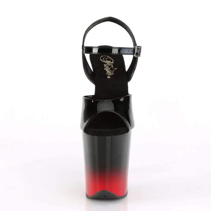 Sandale Pleaser toc inalt pole dance dans la bara negru rosu [2]