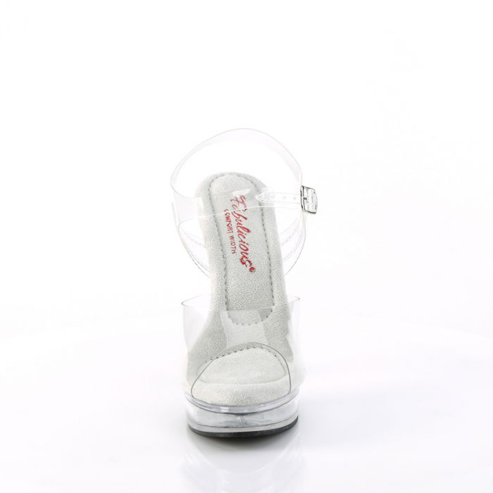 Sandale Majesty 508 transparente toc inalt concurs fitness mireasa [2]