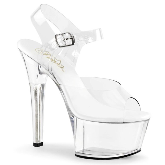 sandale transparente mireasa toc 15 cm platforma Aspire 608 [1]