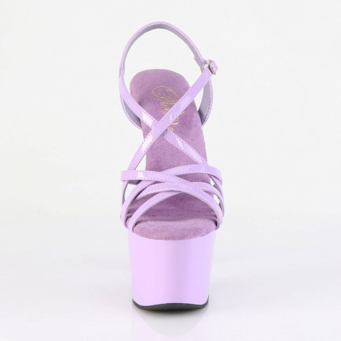 Sandale mov lavanda pole art contemporary dance ADORE 713 Pleaser cu barete incrucistate [4]