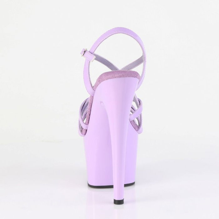 Sandale mov lavanda pole art contemporary dance ADORE 713 Pleaser cu barete incrucistate [2]