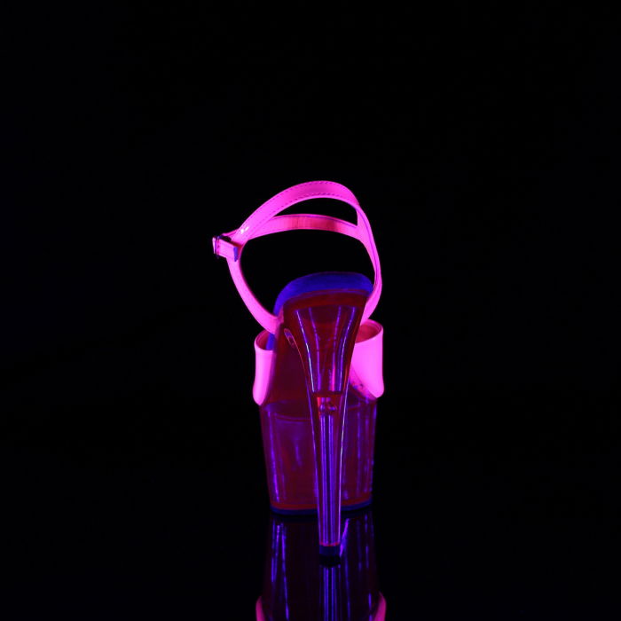 Sandale roz neon cu platforma. Sandale comode [3]