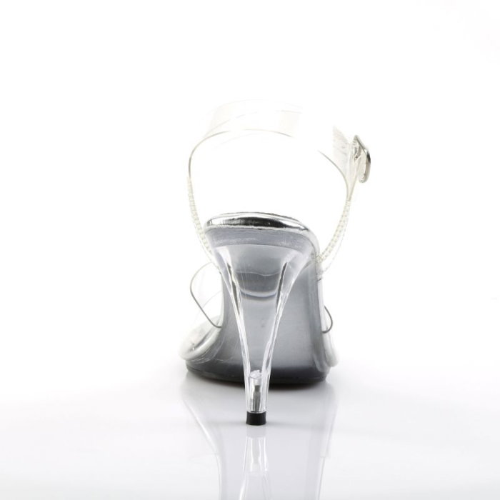 sandale transparente cu toc 10 cm Pleaser CARESS 408 bikini fitness [3]