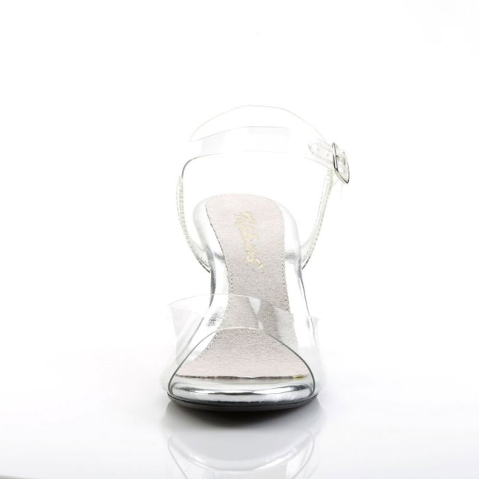 sandale transparente cu toc mic 7.6 cm elegante Pleaser Belle 308 [3]