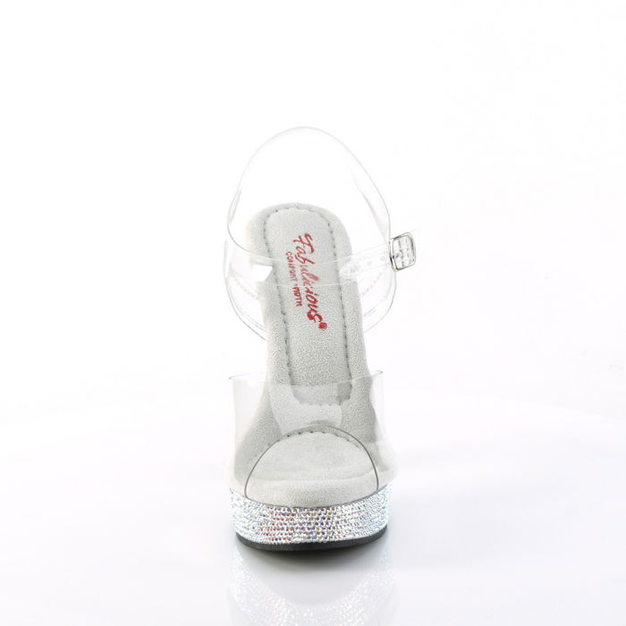 Sandale Majesty 508 DM transparente toc inalt concurs fitness mireasa [2]