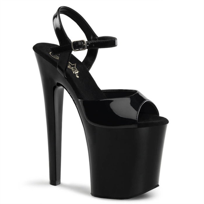 Sandale cu toc de 20 cm si platforma, pentru Pole dance, pe marimi mari, Xtreme 809 [1]