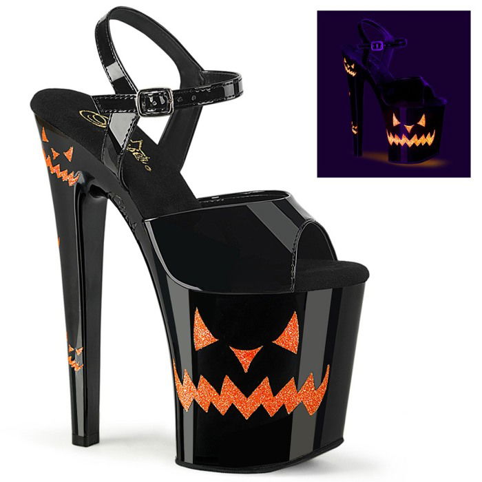 Sandale cu toc si platforma Halloween, toc 20 cm, pole dance XTREME 809 JOL [1]