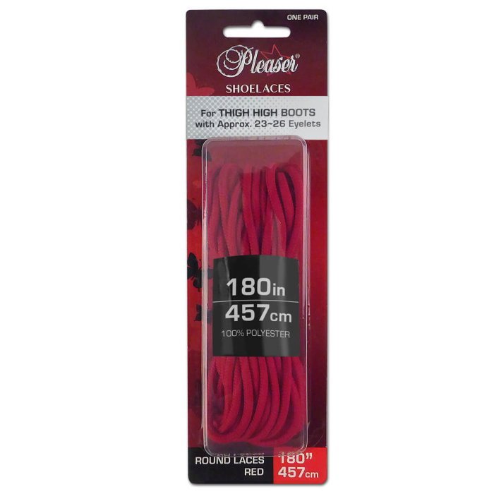 Șireturi albe, rosii, negre si roz Pleaser 457 cm pentru cizme peste genunchi [1]