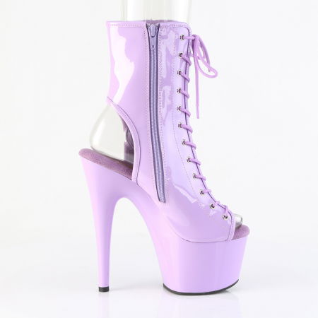 Botine mov de dama, de scena, cu toc inalt [2]