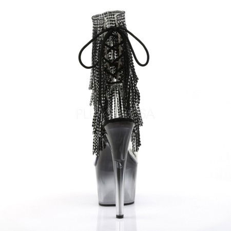 Botine cu toc inalt si platforma, cu pietricele [3]