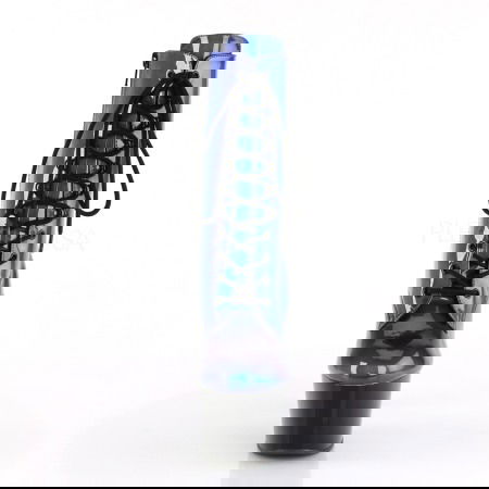 Botine cu toc si platforma, albastru cu mov, ADORE 1020 SHG [1]