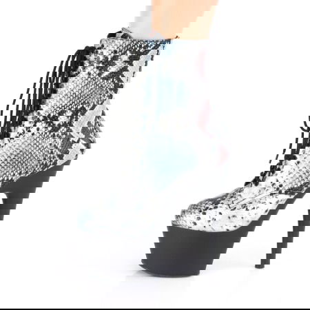 Botine cu model piele de sarpe, cu toc si platforma inalta ADORE 1020 SP [2]