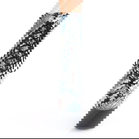 Botine cu model piele de sarpe, cu toc si platforma inalta ADORE 1020 SP [1]