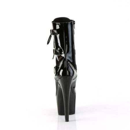 Botine cu toc de 18 cm, cu barete cu catarame, pentru pole dance, Pleaser, Adore 1043 [3]