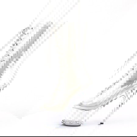 Botine cu platforma, transparente [2]