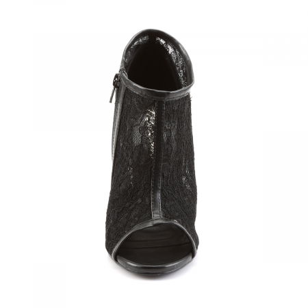 Botine din dantela cu toc inalt de 12 cm elegante [1]