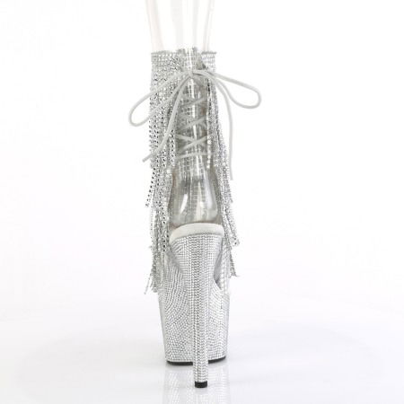 Botine cu platfoma si pietricele argintii [3]
