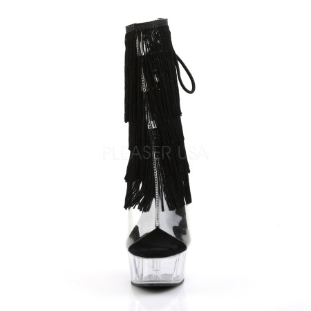 Botine cu franduri, platforma transparenta, toc 15 cm, DELIGHT 1017 TF [1]