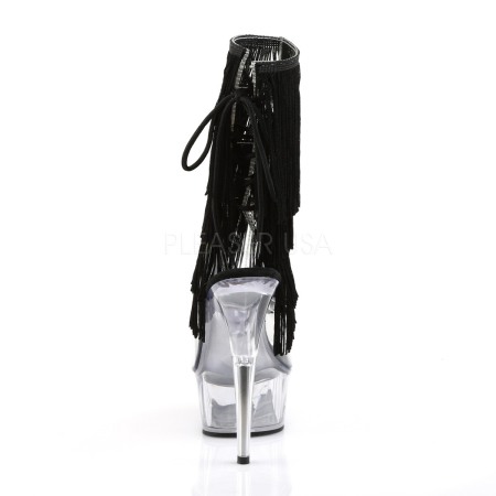 Botine cu franduri, platforma transparenta, toc 15 cm, DELIGHT 1017 TF [3]