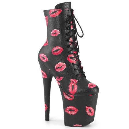 Pleaser USA - Lider mondial in incaltaminte sexy & urbana - Botine FLAMINGO 1020 KISSES