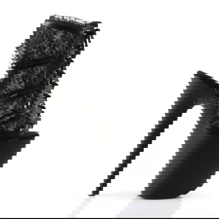 Botine dama cu toc si platforma, cu dantela neagra FLAMINGO 896 LC [4]