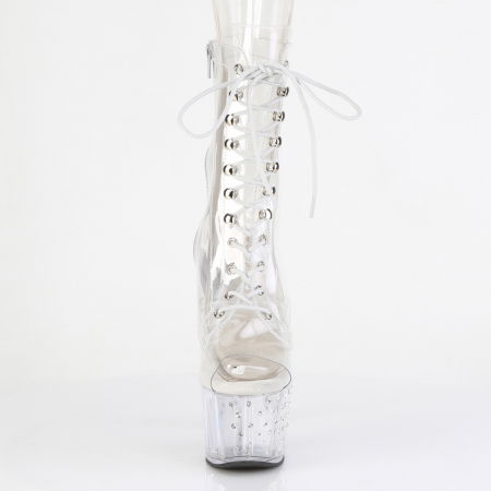 Botine transparente, cu pietricele si toc inalt [1]