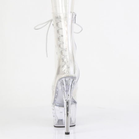 Botine transparente, cu pietricele si toc inalt [3]