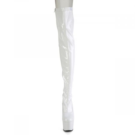 Cizme lungi peste genunchi, albe si comode [4]