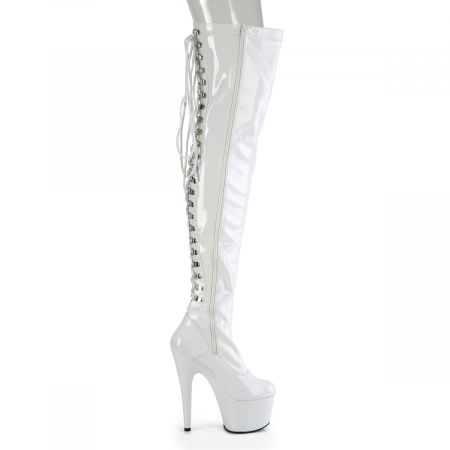 Cizme lungi peste genunchi, albe si comode [3]