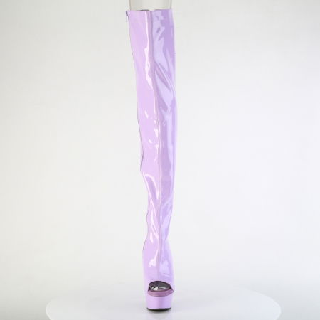 Cizme inalte, peste genunchi, mov, cu platforma, marimi mari [1]