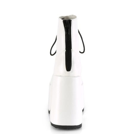 Ghete Camel 203 demonia cult albe stil gotic toc gros [3]