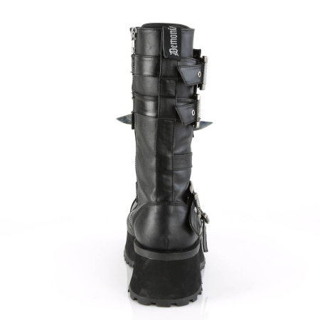Bocanci gothic cu platformă și bombeu metalic DemoniaCult Gravedigger 250 [4]