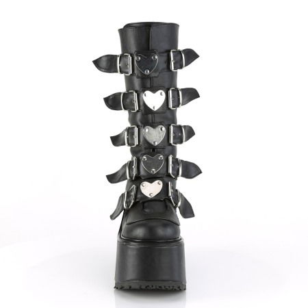 ghete cu platforma inalta stil gotic, Demoniacult, cu inimioare [1]