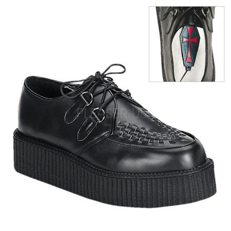 Incaltaminte Gotic Barbati - Pantofi CREEPER 402 Piele