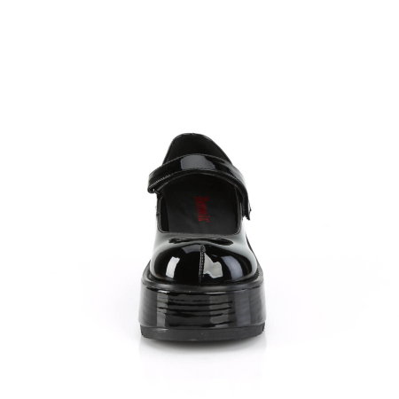 Pantofi Mary Jane Gothic Demonia DOLLIE 01 cu platformă de 8,3 cm și baretă peste rist [4]
