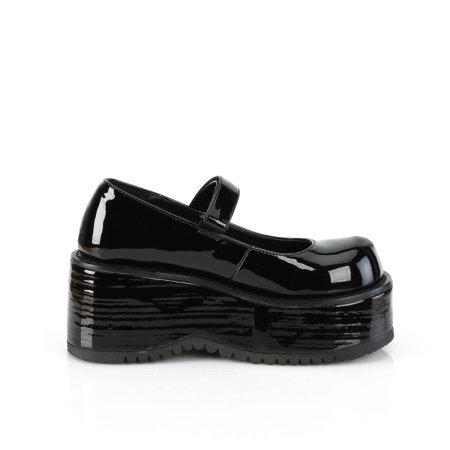 Pantofi Mary Jane Gothic Demonia DOLLIE 01 cu platformă de 8,3 cm și baretă peste rist [2]