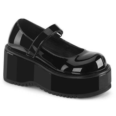 DemoniaCult - Pantofi Mary Jane Gothic Demonia DOLLIE 01 cu platformă de 8,3 cm și baretă peste rist