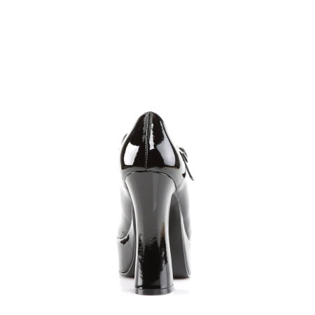 Pantofi Mary Jane cu platformă Demonia DOLLY 50 negri lucioși cu toc de 12,7 cm [3]
