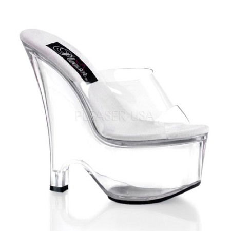 Saboti - Sandale cu talpa ortopedica, transparente